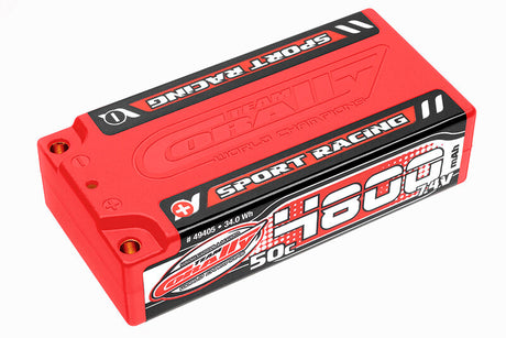 Team Corally C-49405 Sport Racing 50C Lipo Battery 4800Mah 7.4V Shorty 2S 4Mm Bullit