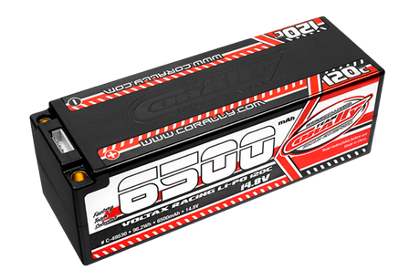 Team Corally C-49530 Voltax 120C Lipo Battery 6500Mah 14.8V Stick 4S 5Mm Bullit
