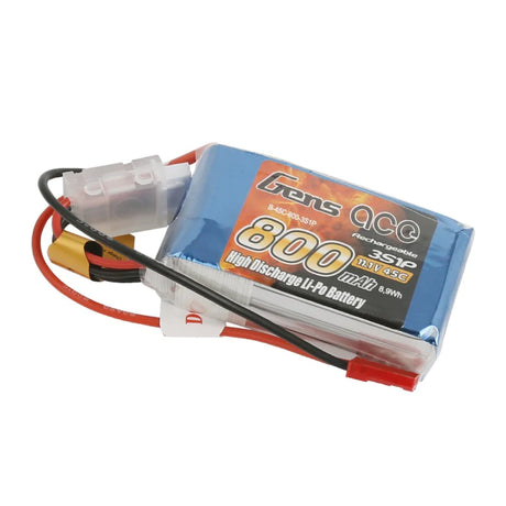 Gens Ace Lipo 800mAh 11.1V 45C 3S1P Lipo Akkupack