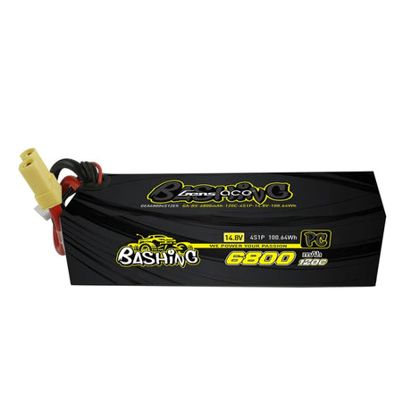Gens Ace 6800mAh 14,8V 120C 4S1P Lipo-Akkupack mit EC5-Bashing-Serie