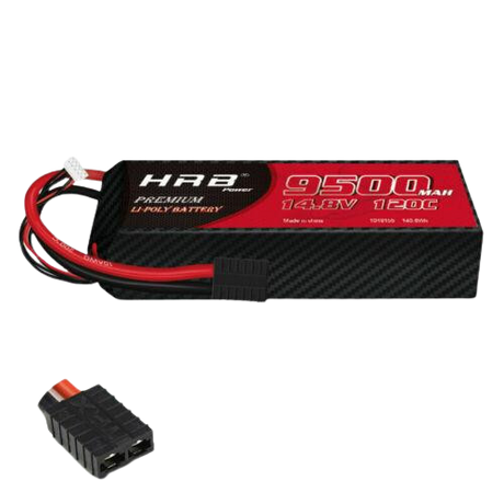 HRB 4S 9500mAh 14,8V 120C TRX LiPo Akku