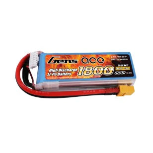 Gens Ace 1800mAh 18,5V 45C 5S1P Lipo Akkupack mit XT60 Stecker