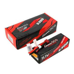 Gens Ace 5300mAh 11.1V 60C 3S1P HardCase 15# Auto Lipo Akku mit T-Stecker