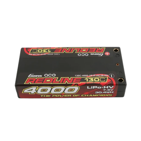 Gens Ace Redline Series 4000mAh 7.6V 130C 2S1P HardCase HV Lipo Akkupack mit Hardcase 58#