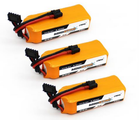 CNHL MiniStar HV 4S 550mAh 15,2V 70C XT30U LiPo Akku (3 Stück)