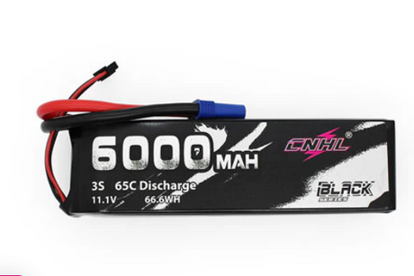 CNHL Black Series 6000mAh 11,1V 3S 65C Lipo Akku mit EC5 Stecker
