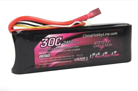 CNHL 6S 2450mAh 22,2V 30C T/Dean Lipo Akku
