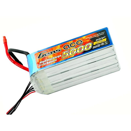 Gens Ace Lipo Akku 6s 5000mAh 60C RC Hubschrauber Akku