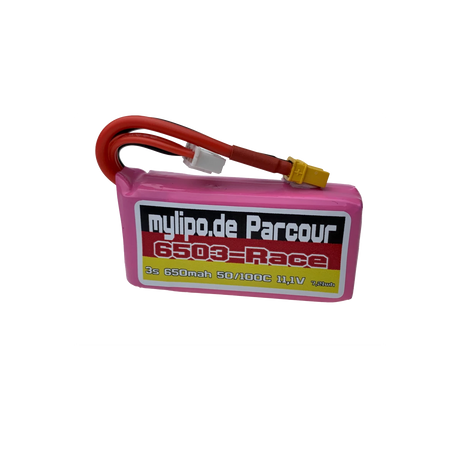 Mylipo Lipo Akku 650mAh 11,1V 3S 50C/100C FPV Parcour XT30