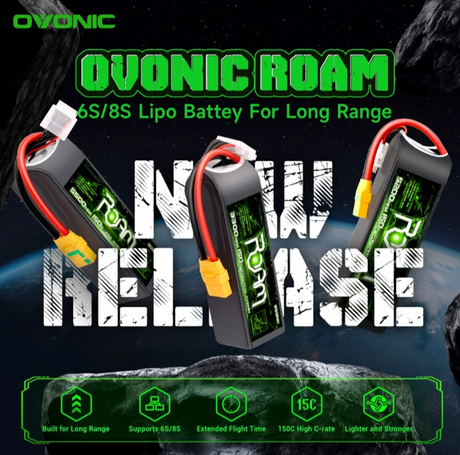 🚀 New Release: Ovonic Roam - Long Range LiPo für 6S/8S Drohnen