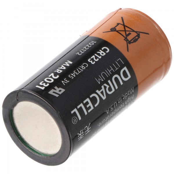 Duracell Batterie Lithium, CR123A, 3V Photo, Ultra, Lose Ware Bulk 1-Pack