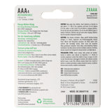COAST 750mAh Micro AAA 1,5V ZITHION-X® Lithium-Ionen Akkus, inkl. 4in1 USB-C Ladekabel