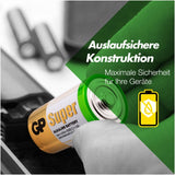 GP Batteries C Baby Batterie GP Alkaline Super 1,5V (4 Stück)
