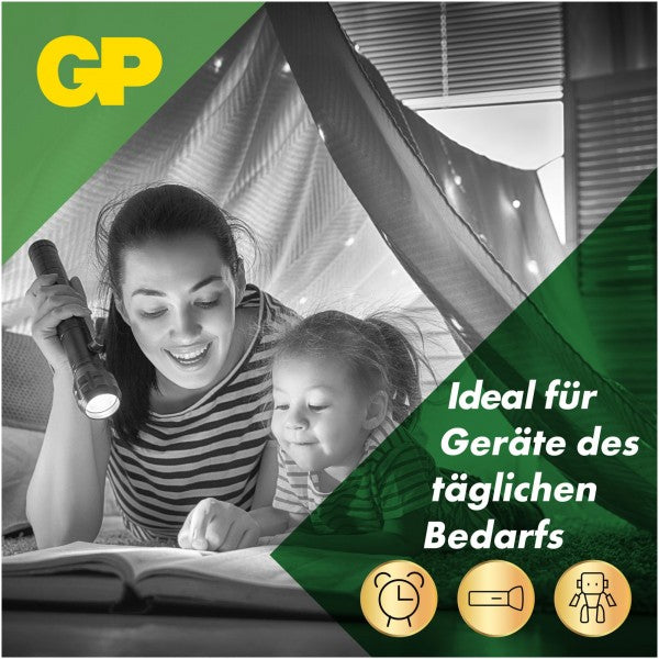 GP Batteries C Baby Batterie GP Alkaline Super 1,5V (4 Stück)