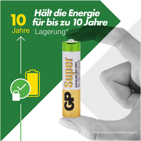 GP Batteries AAA Micro Batterie GP Alkaline Super 1,5V 20 Stück