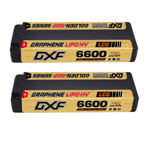DXF 2S 6600mAh 7,6V 150C 5mm GOLDEN-NGP Deans Stecker (2 Stück)