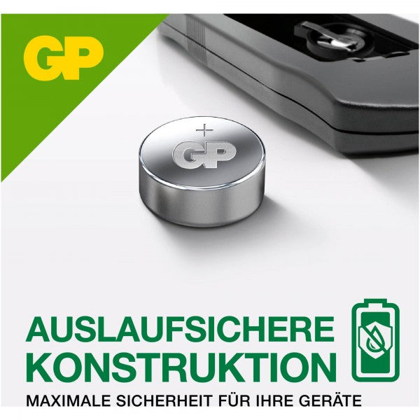 GP Batteries A76 (LR44) GP Alkaline Knopfzelle 1,5V 10 Stück