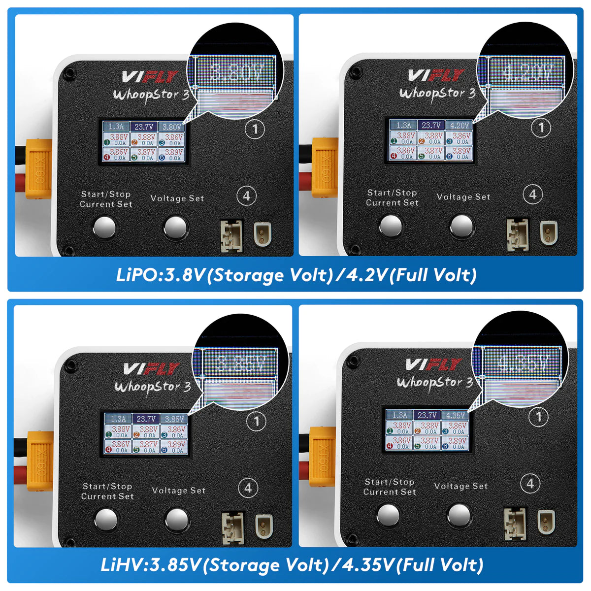 VIFLY WhoopStor V3 - 1S Batteriespeicherladegerät und -entladegerät