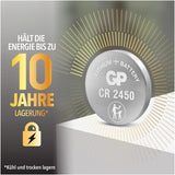 CR2450 GP Lithium Knopfzelle 3V 5 Stück