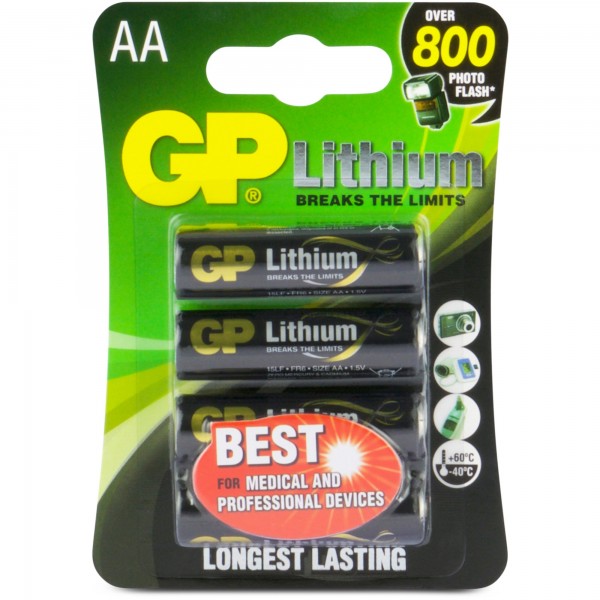 GP Batteries AA Batterie GP Lithium 1,5V 4 Stück
