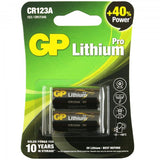 GP Batteries CR123A Batterie GP Lithium Pro 3V 1500mAh (2 Stück)