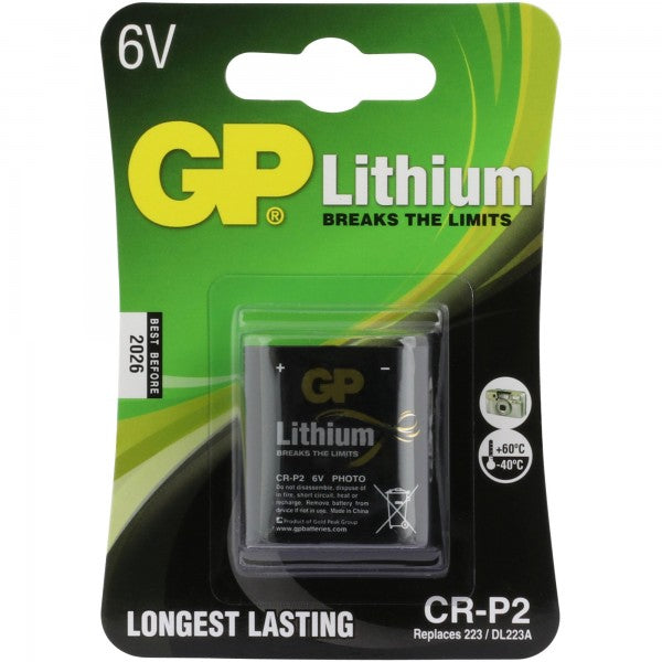 CRP2 Batterie GP Lithium 6V
