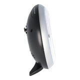 Maxitime Analog-Funkwecker Silber mit weißem Ziffernblatt mit Licht und Snooze-Funktion