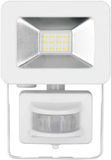 Goobay LED-Außenstrahler, 10 W, mit Bewegungsmelder - mit 850 lm, neutralweißem Licht (4000 K), PIR-Sensor mit ON-/OFF-Funktion und M16-Kabelverschraubung, für den Außeneinsatz geeignet (IP44)