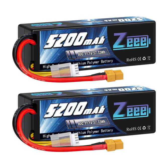 Zeee 3S 5200mAh 11,1V 80C XT60 Hardcase (2 Stück)