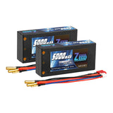 Zeee 2S 5000mAh 7,4V 100C Hardcase 4mm Bullet-zu-Deans Shorty Lipo-Akku (2 Stück)