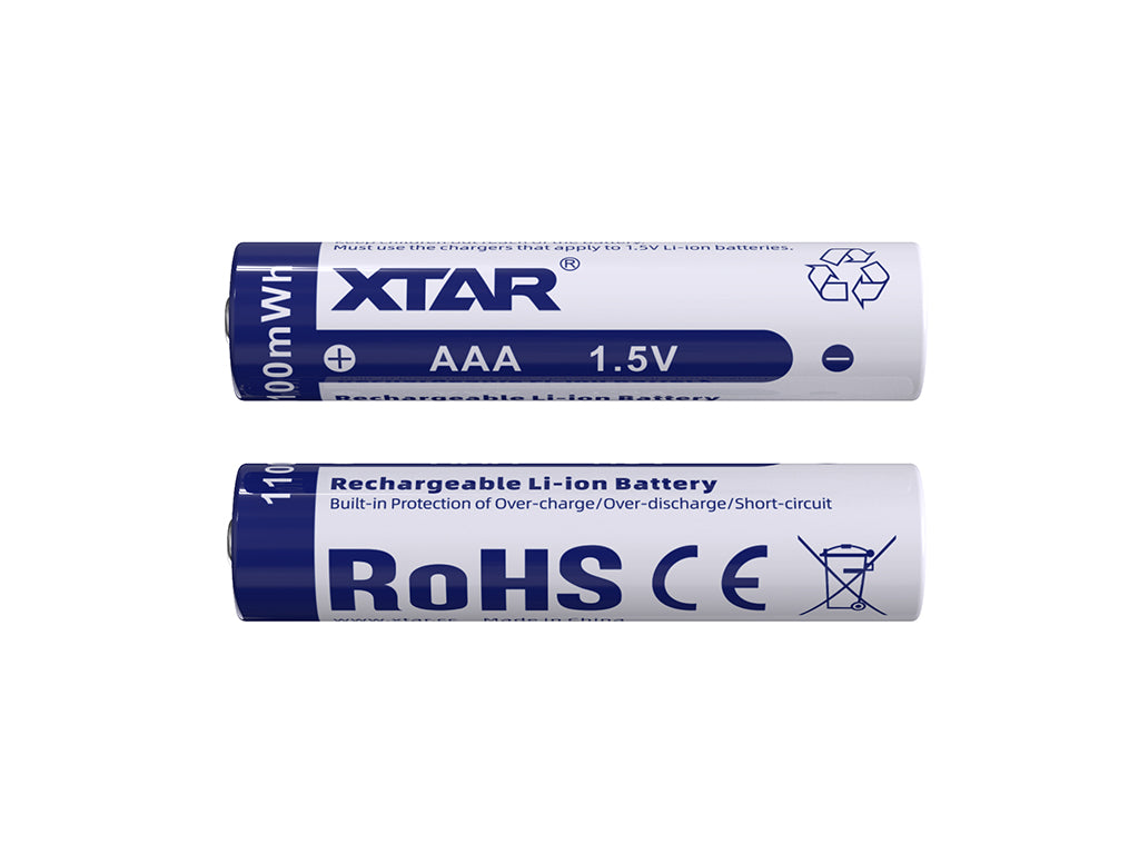 XTAR AAA 1,5V 1200mWh (ca. 700mAh) Lithium Ionen Akku