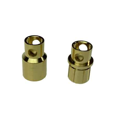Mylipo 1 Paar 8mm Goldkontaktstecker
