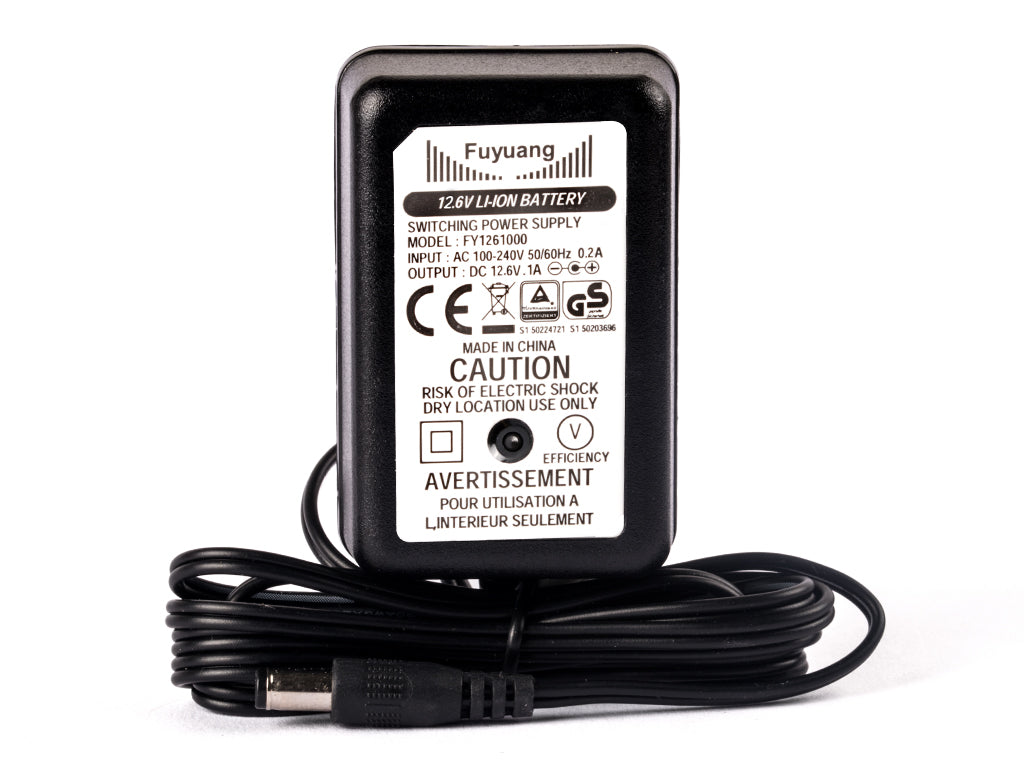 Fuyuang 10,8V-11,1V (12,6V) Li-Ion-Ladegerät 3S + DC-Plug (5,5mm-2,1mm)
