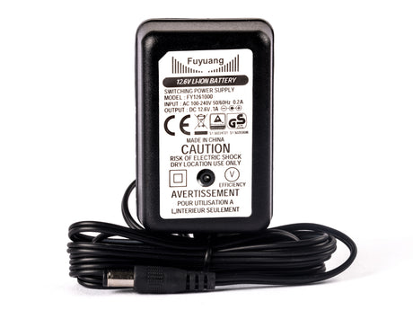 Fuyuang 10,8V-11,1V (12,6V) Li-Ion-Ladegerät 3S + DC-Plug (5,5mm-2,1mm)