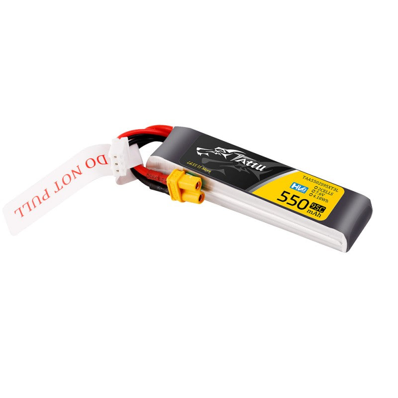 Tattu 2S 550mAh 95C 7,6V HV Lipo-Akku mit XT30-Stecker