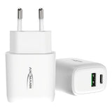 Ansmann USB-Ladegerät HC218PD, USB-A und USB-C Ladeport, 20W, schwarz