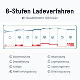 Ansmann BC 6-12V/2A 8-Stufen Kfz-Ladegerät für 6V und 12V Blei-Säure-, Blei-Gel- und Blei-Vlies-Batterien, sowie 12V LiFePO4 Batterien