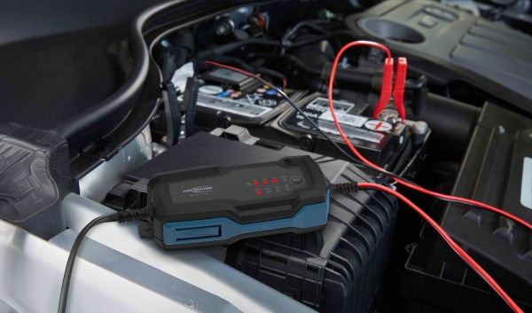 Ansmann BC 6-12V/2A 8-Stufen Kfz-Ladegerät für 6V und 12V Blei-Säure-, Blei-Gel- und Blei-Vlies-Batterien, sowie 12V LiFePO4 Batterien