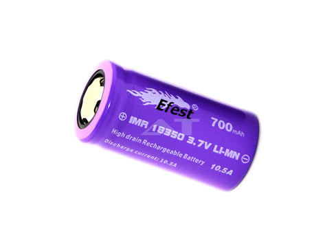 Efest Purple IMR18350 - 700mAh 3,7V Li-Ion-Akku (Pluspol flach)