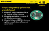 NiteCore Li-Ion-Akku 18650 - 2600mAh, 3,7V - NL1826