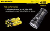 NiteCore Li-Ion-Akku 18650 - 2600mAh, 3,7V - NL1826