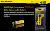 NiteCore Li-Ion-Akku 18650 - 2600mAh, 3,7V - NL1826
