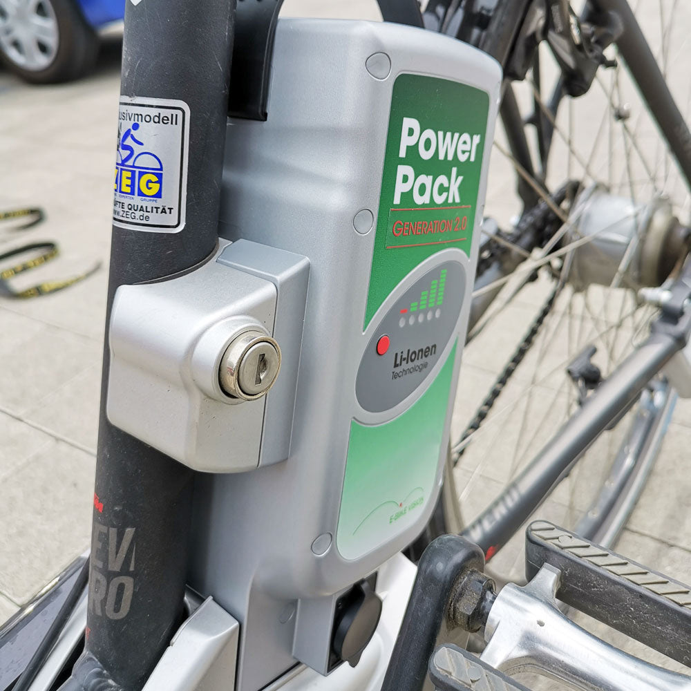 E-Bike Vision Hochleistungs E-Bike Akku Panasonic 26 Volt 20Ah 510 Wh, Sitzrohr