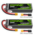 OVONIC CAR 2S 7200mAh Hardcase 7,4V 130C LiPo-Akku mit XT60 auf TRA-St