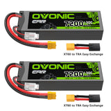 7200mAh / 2S / XT60 to TRA