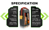 Ovonic 6S 1200mAh 22,2V 120C mit XT60 (4 St.)