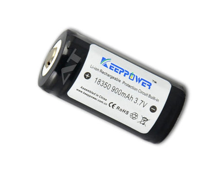 Keeppower 18350 - 900mAh, 3,7V Li-Ion-Akku PCB geschützt