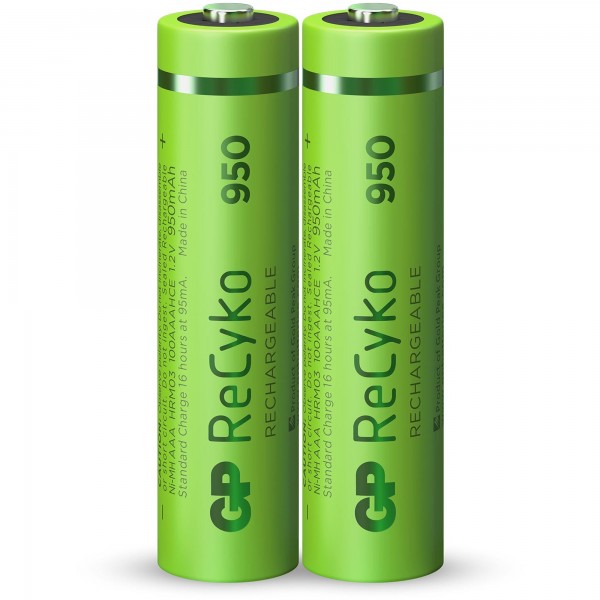 AAA Akku GP NiMH 950 mAh ReCyko 1,2V 2 Stück