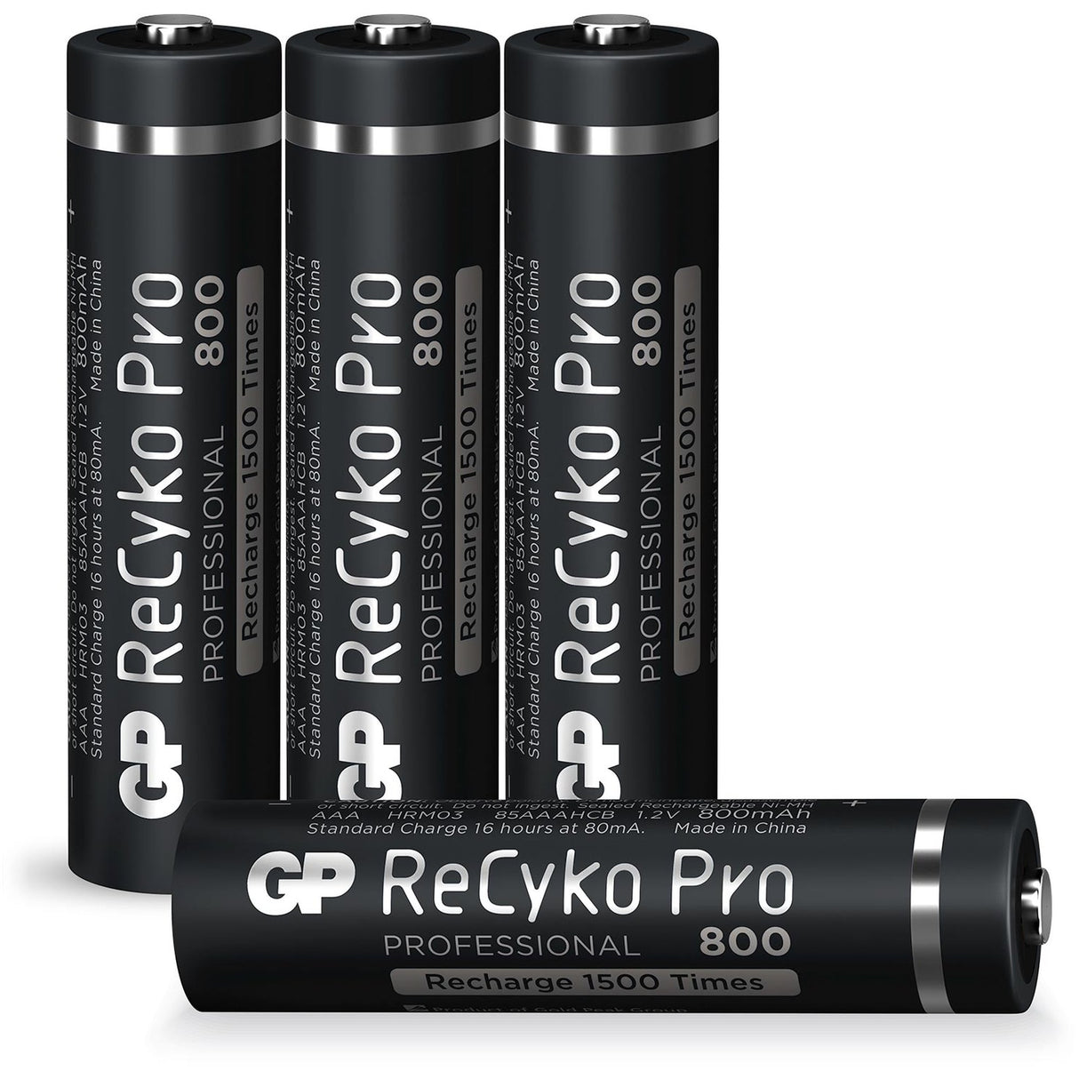 AAA Akku GP NiMH 800 mAh ReCyko Pro 1,2V 4 Stück