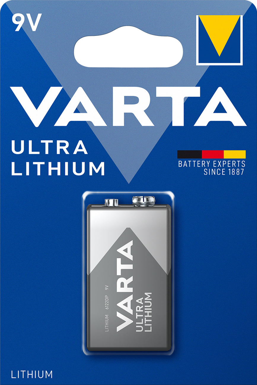 Varta (6122) Batterie Lithium 9-Volt Block